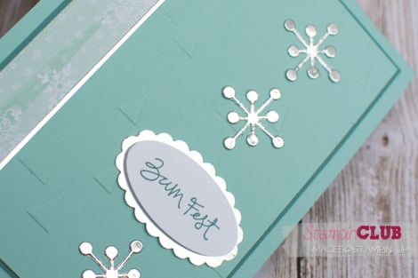 20141012 Stampin Up All is calm DSP Stille Nacht Snowflake Card Thinlits Schneekristall-Karte On Point TIEF Spitze Gesammelte Grüße_-3