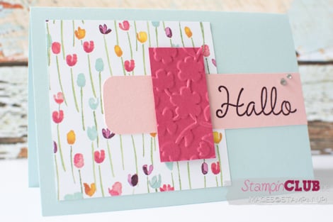 20150308  Stampin Up Zarter Frühling Prägeform Frühlingsblumen Clean and Simple_-2