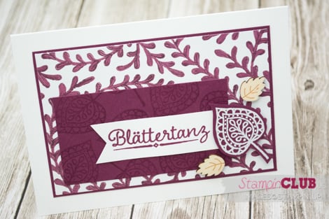 20150812 Stampin Up Blättertanz Lighthearted Leaves Am Waldrand DSP Into the Woods_