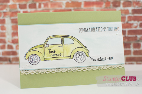 20160214 Stampin Up Beautiful Ride Hochzeitskarte VW Kaefer_