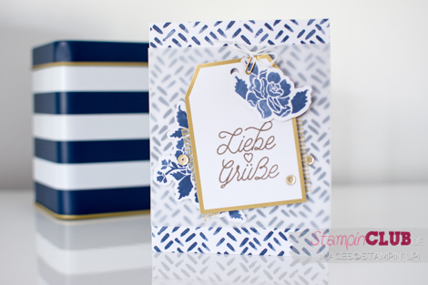 Stampin Up Projektset Designer-Grußelemente Designer Tin of Cards Project Kit