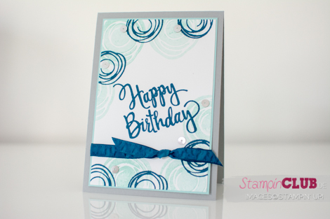 Stampin Up Swirly Bird Stylized Birthday