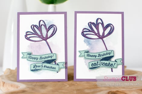 Stampin Up, Thinlits Grüße voller Sonnenschein, Sunshine Wishes Thinlits Dies, Geburtstagsbanner, Birthday Banners, Framelits Bunter Banner-Mix, Bunch of Banners Framelits