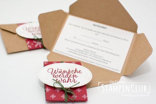 StampinClub, Stampin' Up!, Geschenkgutschein, Drauf und dran, Weihnachtsstern