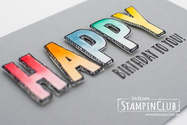 StampinClub, Stampin' Up, Feierstimmung, Happy Celebrations, Aquapainter