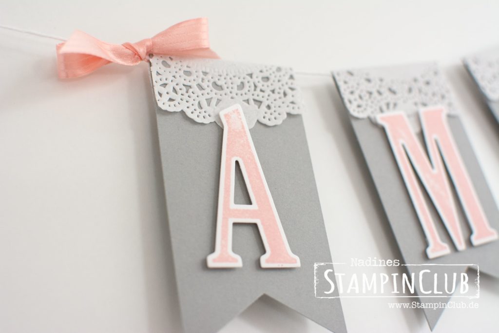 StampinClub, Stampin' Up, Letters For You, Girlande