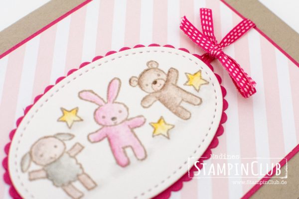 Stampin' Up!, StampinClub, Moon Baby, Watercolor, Aquarell, Baby, Geburt