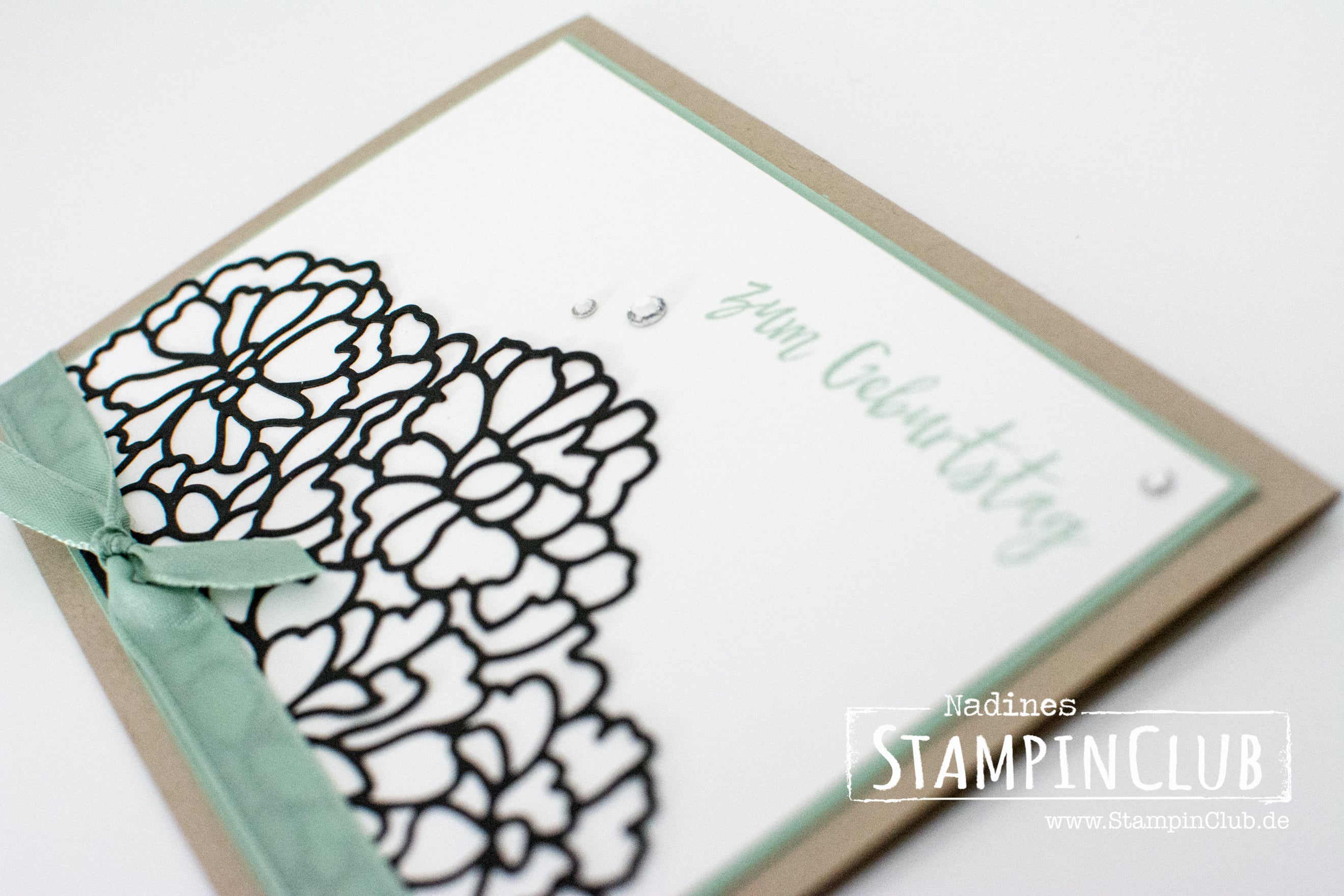 Elegante Geburtstagskarte mit Liebe zum Detail • StampinClub - Stampin'  Up! Ideen mit Anleitungen und Onlineshop