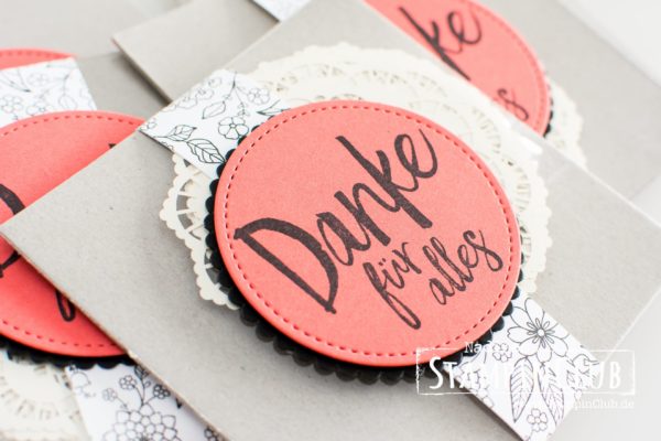 Stampin' Up!, StampinClub, Goodies, Kundengeschenke, Danke für Alles, All things thanks, Designerpapier Kreativ Koloriert, Inside the Lines DSP
