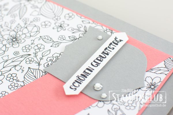 Stampin' Up!, StampinClub, Sale-A-Bration, Designer-T-Shirt, Designer Tee, Designerpapier Kreativ Koloriert, Inside the Lines DSP
