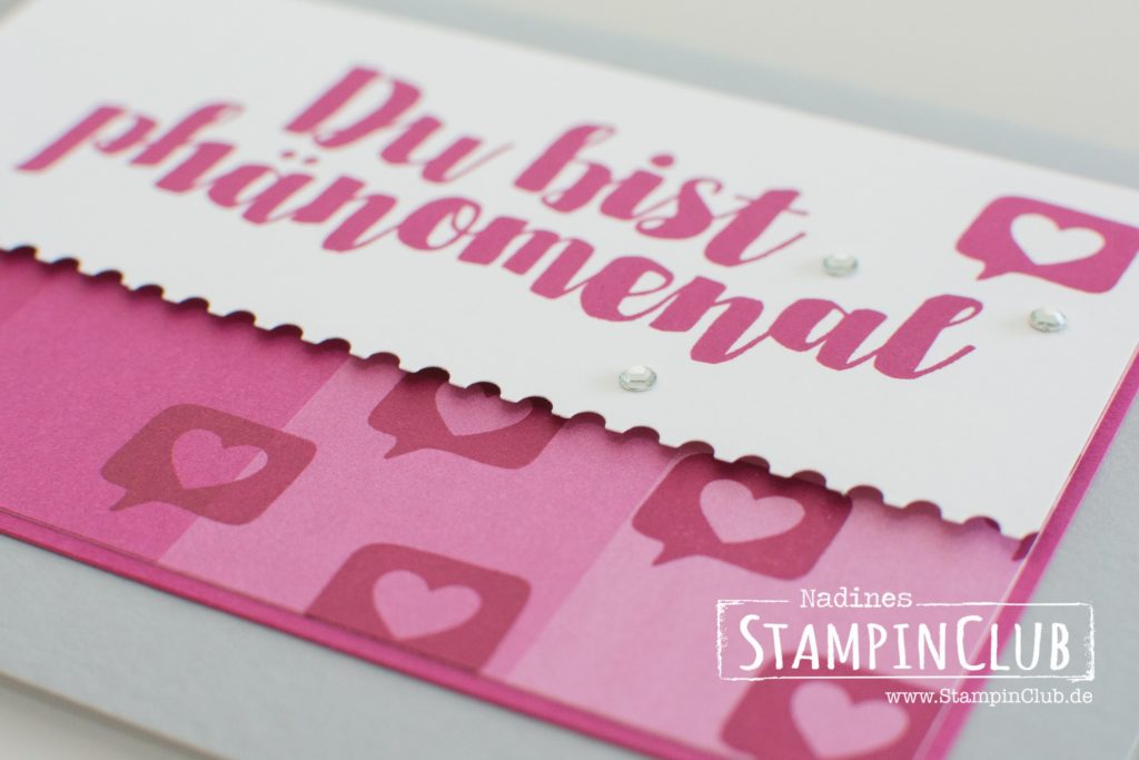 Stampin' Up!, StampinClub, Post mit PS, You're delightful, Designerpapier im Block Farbenspiel, Color Therapy DSP, Stanze Abreißkante, Ticket Tear Border Punch