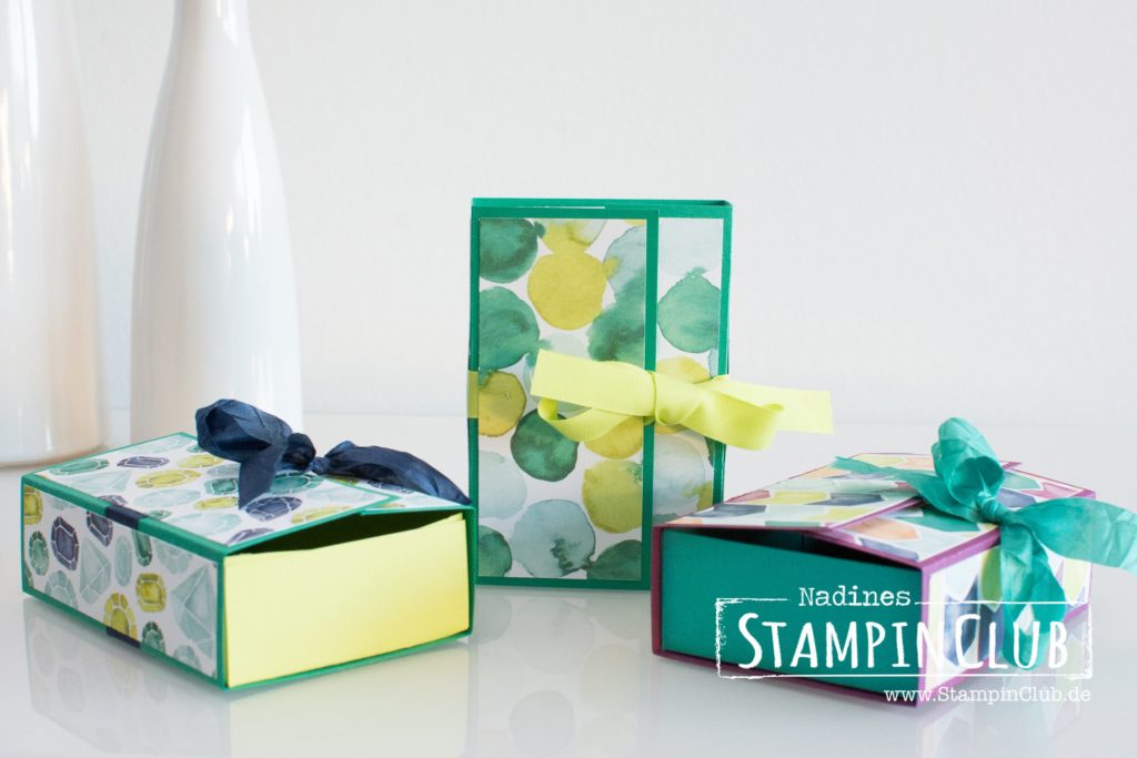 Stampin' Up!, StampinClub, Verpackung, Naschbox, Treat Box, DP Bunte Vielfalt, Naturally Eclectic Designer Series Paper