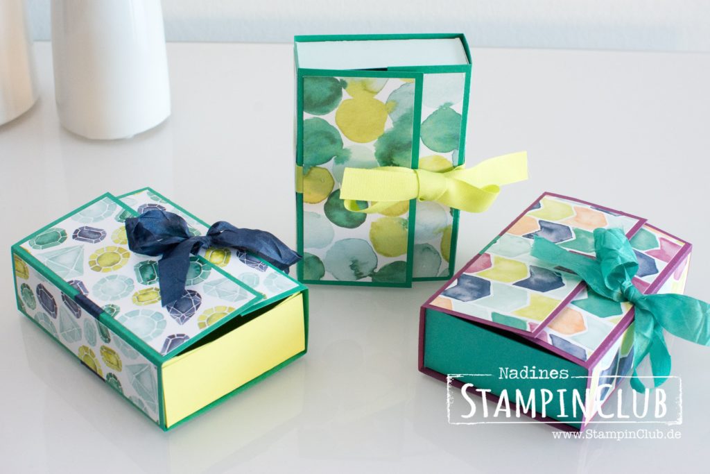 Stampin' Up!, StampinClub, Verpackung, Naschbox, Treat Box, DP Bunte Vielfalt, Naturally Eclectic Designer Series Paper