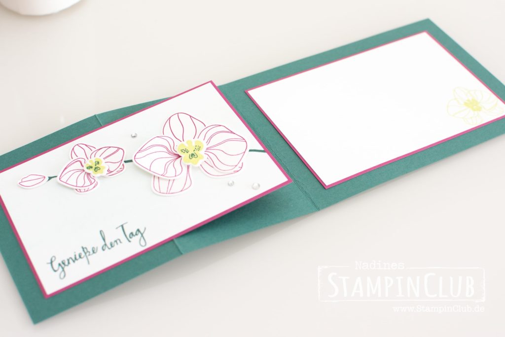 Stampin' Up!, StampinClub, Orchideenzweig, Climbing Orchid, Framelits Orchideenblüten, Orchid Buider Framelits