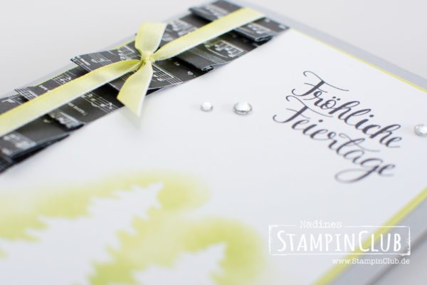 Stampin' Up!, StampinClub, Thinlits Festtagsdesign, Card Front Builder Thinlits Dies, Malerische Weihnachten