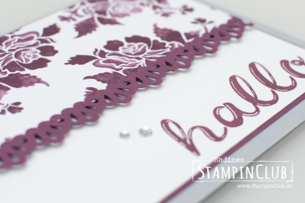 Hand Lettered Alphabet, Stampin' Up!, StampinClub, Florale Eleganz, Stanze Dekobordüre