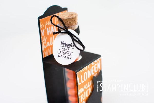 Stampin' Up!, StampinClub, Halloween, Treat Tube Stand, Süßigkeiten Röhrchen Halter, Stanze Katze