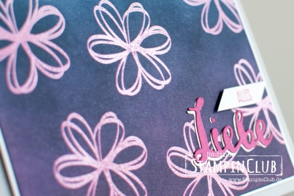 Stampin' Up!, StampinClub, Emboss Resist, Grüße voller Sonnenschein, Thinlits Grüße voller Sonnenschein