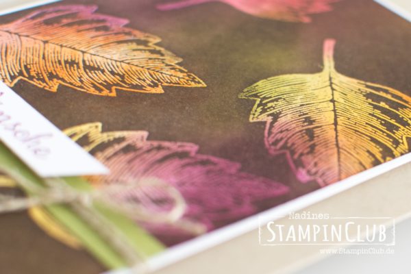 Stampin' Up!, StampinClub, Vintage Leaves, Emboss Resist