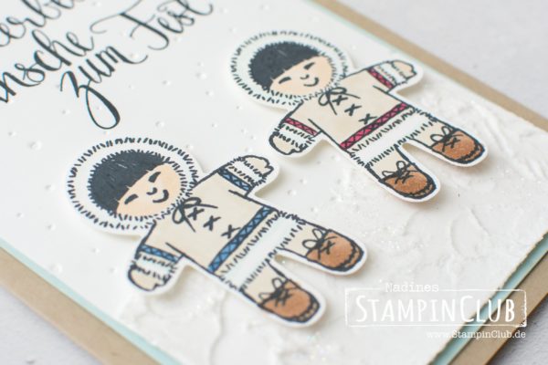 Stampin' Up!, StampinClub, Strukturpaste, Malerische Weihnachten, Watercolor Christmas, Ausgestochen Weihnachtlich, Cookie Cutter Christmas, Lebkuchenmännchen Elementstanze