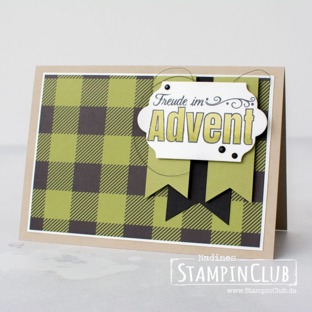 Freude im Advent, Merry Patterns, Stampin' Up!, StampinClub, Stampin' Blends