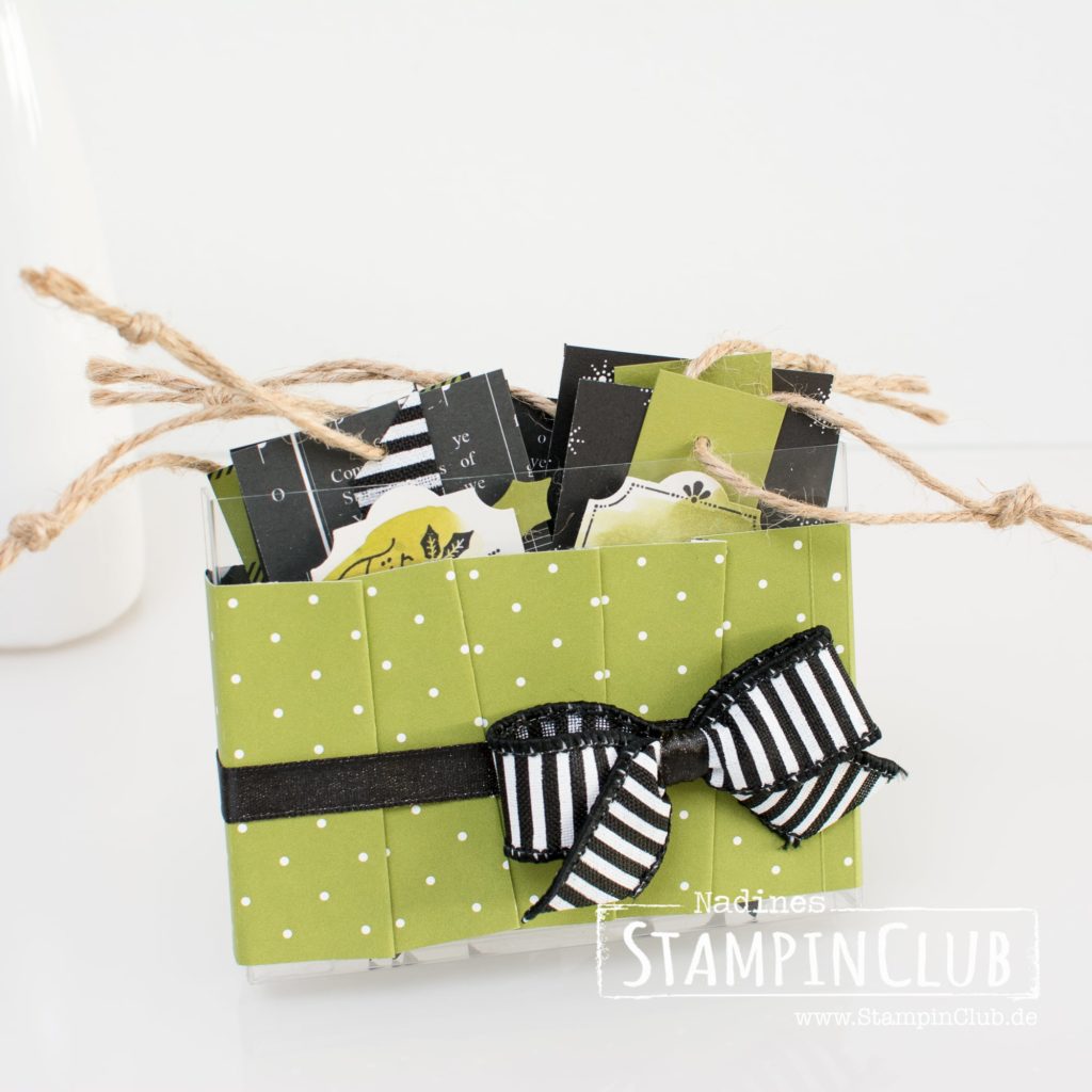 Stampin' Up!, StampinClub, Azetatschachteln für Karten, Geschenkanhänger, Box