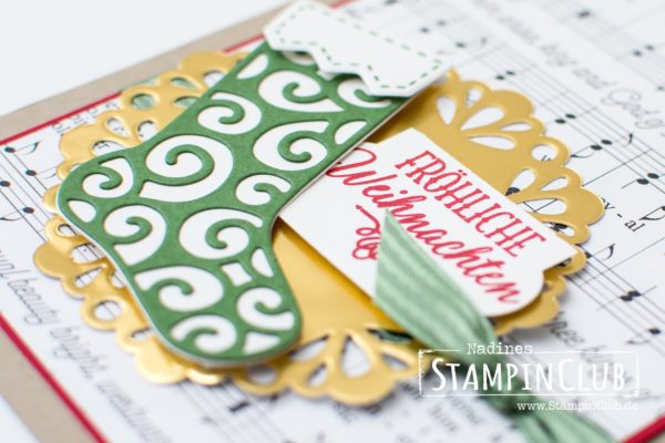 Stampin' Up!, StampinClub, Von den Socken, Thinlits Weihnachtsstrümpfe