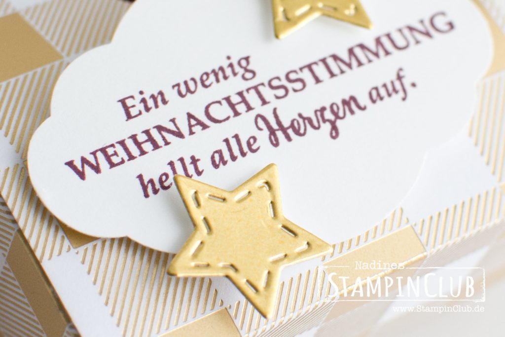 Stampin' Up!, StampinClub, Goodies, Weihnachtsstimmung, Weihnachtsstern, Star of light, Treatbag, Tüte, Box, Verpackung