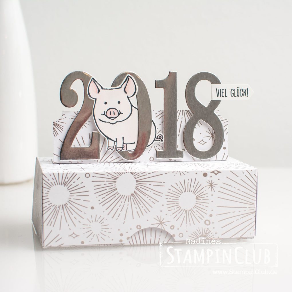 Stampin' Up!, StampinClub, Silvester, 2018, This little Piggy, Glücksschweinchen