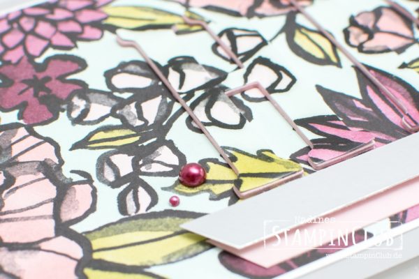 Stampin' Up!, StampinClub, Eclipse Technik, Stampin' Blends, Alkoholmarker, Designerpapier Blütenfantasie, Petal Passion DSP