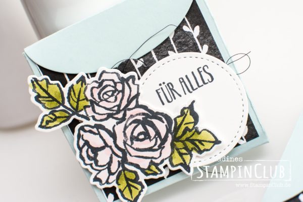 Stampin' Up!, StampinClub, Blütentraum, Petal Palette, DP Blütenfantasie, Thinlits Formen Blüten Blätter & Co., Petals & More Thinlits Dies, Framelits Formen Schachtel voller Liebe, Lots to Love Box Framelits