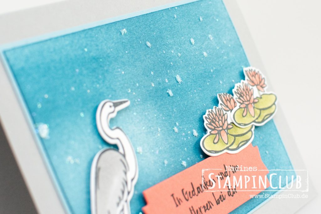 Glitter Splatter, Stampin Up, StampinClub, Am Seerosenteich, Lilypad Lake