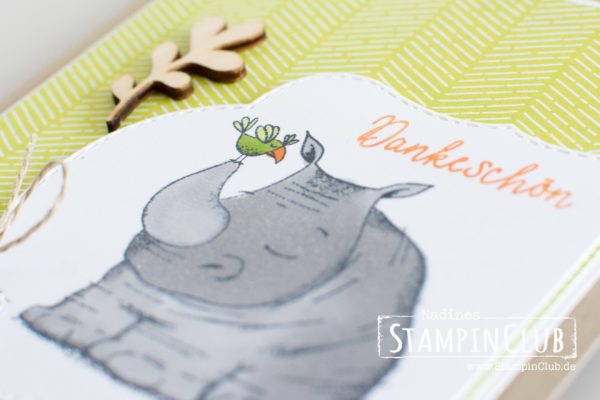 Stampin' Up!, StampinClub, Wild auf Grüße, DP Jetzt wird's wild, Thinlits Tierisch gute Freunde