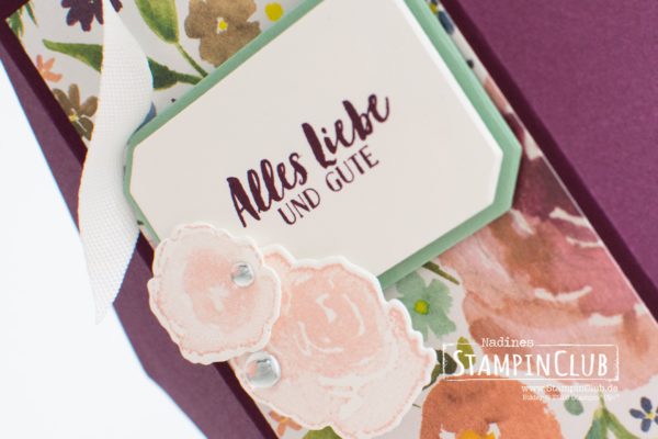 Stampin' Up!, StampinClub, Besonderes Designerpapier Winterblüten, Frosted Floral DSP, Eisblüten, First Frost, Framelits Formen Winterbouquet, Frosted Bouquet Framelits Dies, Facetten Box