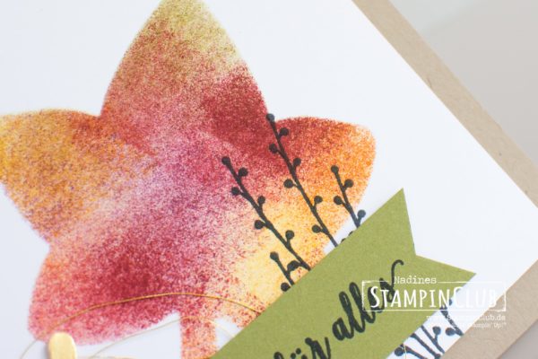 Stampin' Up!, StampinClub, Herbstreigen, Falling for Leaves, Thinlits Formen Blätterzauber, Detailed Leaves Thinlits Dies, Stanze Zierzweig, Sprig Punch
