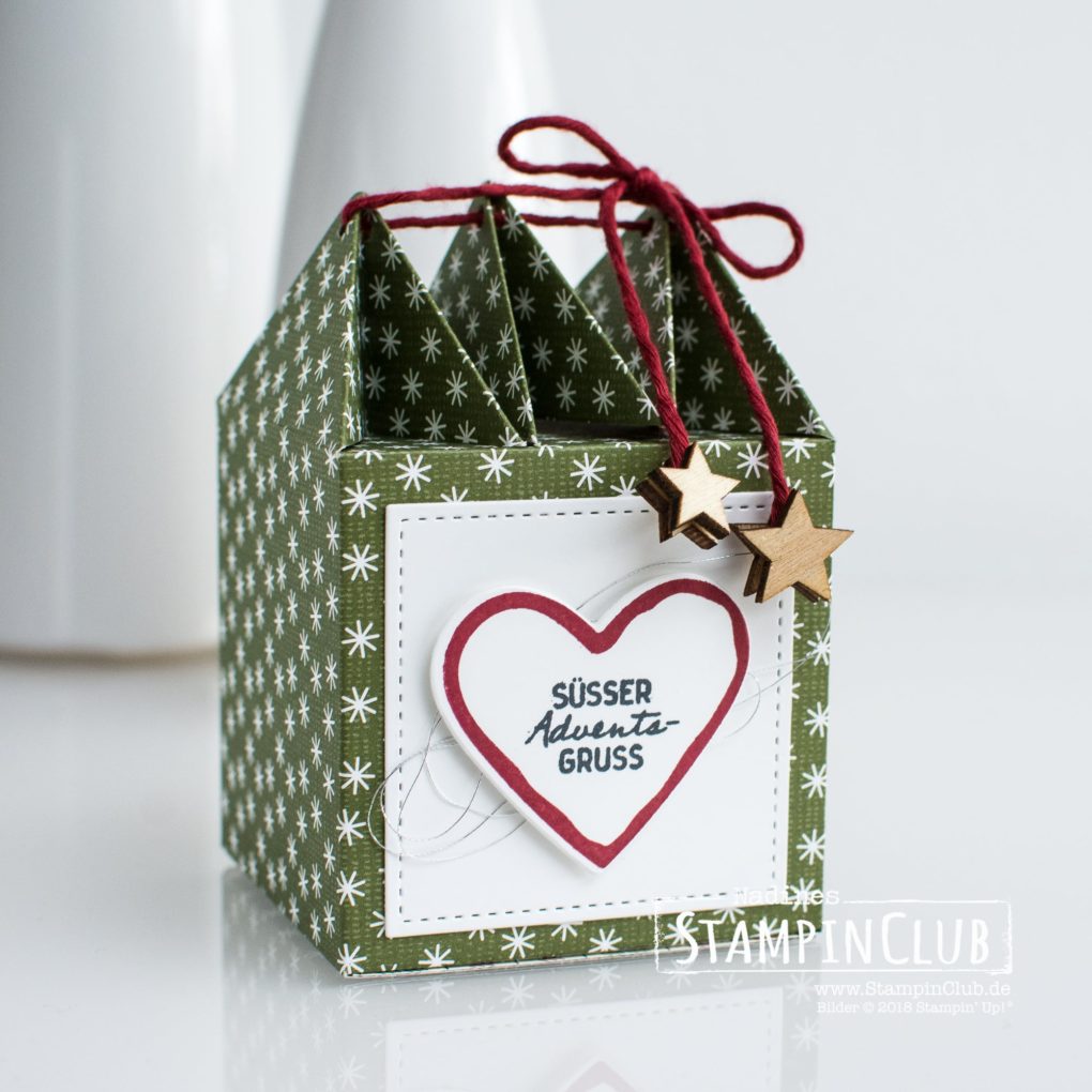 Stampin' Up!, StampinClub, DP Hüttenromantik, Festive Farmhouse DSP, Süße Adventsgrüße, Nothing Sweeter, Framelits Formen Bezaubernd Bestickt, Sweetly Stiched Framelits Dies