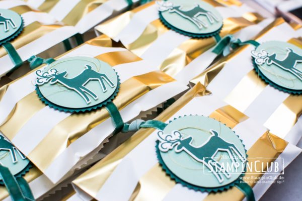 Stampin' Up!, Gestreifte Geschenktüten, Thinlits Weihnachtswild