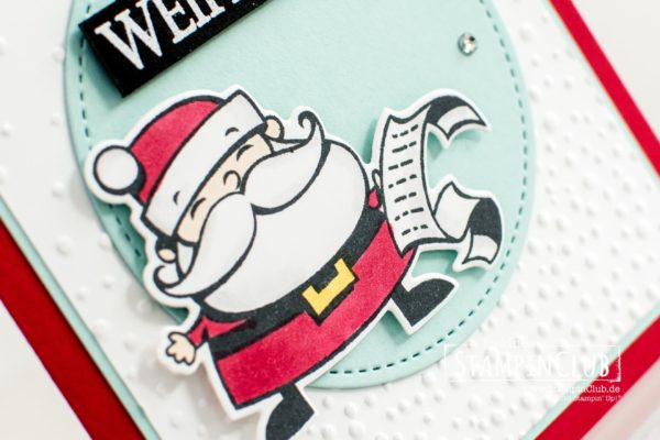 Stampin' Up!, StampinClub, Weihnachtswerkstatt, Framelits Weg zum Weihnachtsmann, Leise Rieselt, Weihnachtliche Vielfalt, Merry Christmas to All
