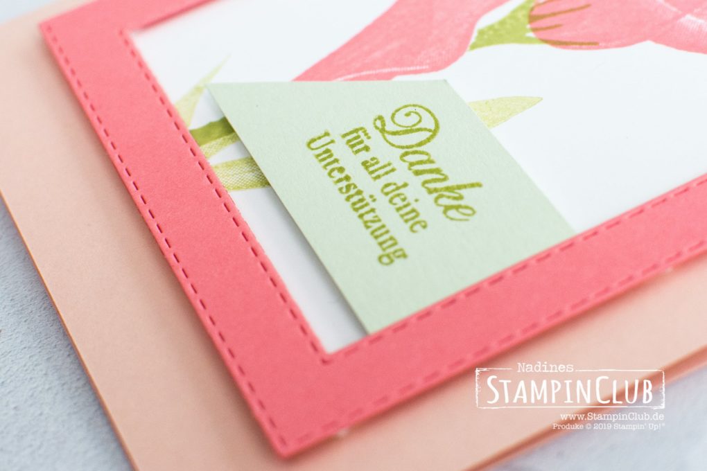 Stampin' Up!, StampinClub, Sale-A-Bration, Stille Schönheit, Lasting Lily, Framelits Formen Bestickte Rechtecke, Rectangle Stitched Framelits Dies