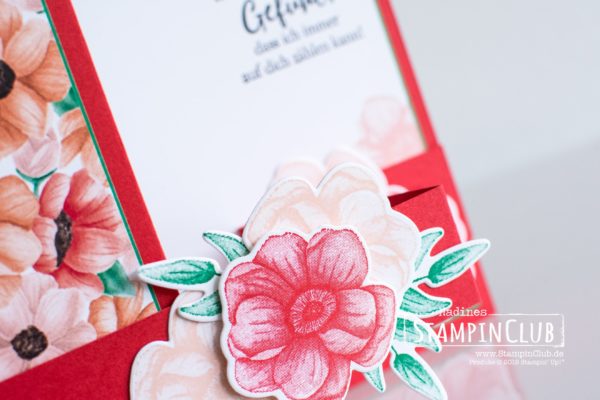 Stampin' Up!, StampinClub, Z-Fold, Painted Seasons, Framelits Formen Vier Jahreszeiten, Four Seasons Framelits Dies, Designerpapier Porträt der Jahreszeiten, Painted Seasons DSP, Wie ein Diamant, Strong & Beautiful
