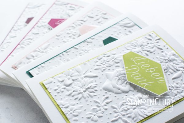 Stampin' Up!, StampinClub, Feldblumen, Blumiges Etikett, Etikett nach Maß