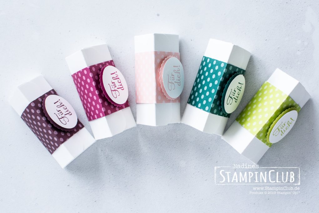 Stampin' Up!, StampinClub, Dreieck-Box, In Color, Mit Liebe zum Detail