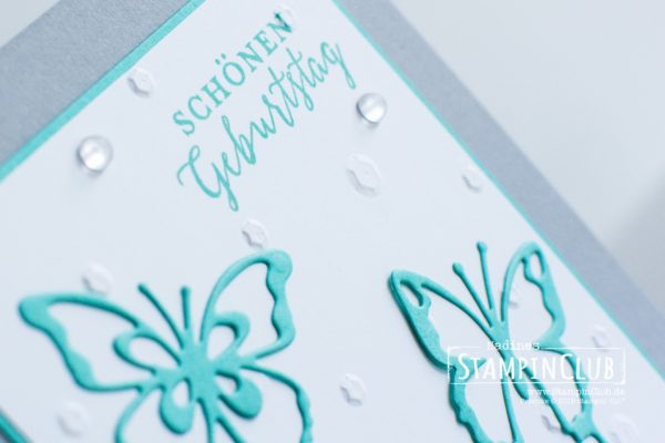 Stampin' Up!, StampinClub, Thinlits Formen Schöne Schmetterlinge, Liebevolle Details, TITPF Pailletten