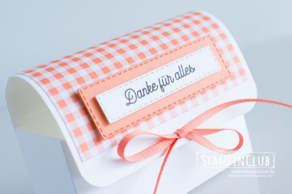 Stampin' Up!, StampinClub, Gewölbte Verpackung, DP Gartenglück, Wortreich, Bestickte Rechtecke
