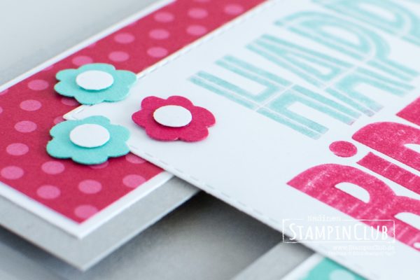 Stampin' Up!, StampinClub, One For All, Split Front Card, Peek Through the Middle