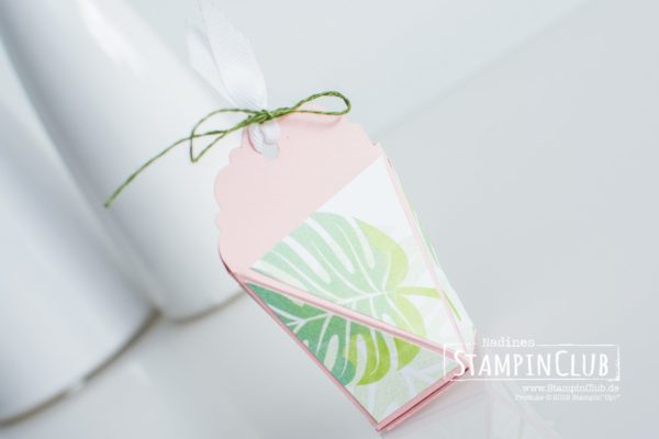 Stampin' Up!, StampinClub, Selbstschließende Verpackung, Stanze Bezaubernder Anhänger, Delightful Tag Topper Punch