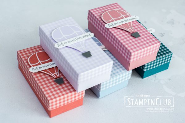 Stampin' Up!, StampinClub, Über den Wolken, Above the Clouds, Stanze Heißluftballon, Hot Air Balloon Punch