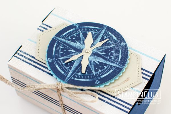 Stampin' Up!, StampinClub, Verpackung, Designerpapier Meer der Möglichkeiten, Kompass