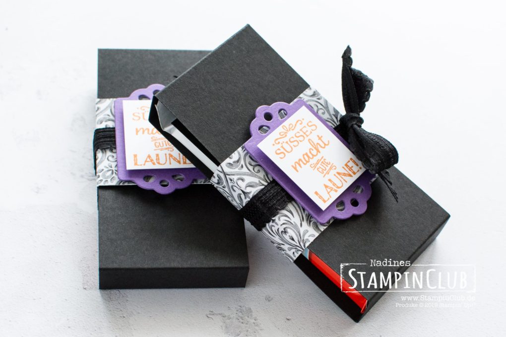 Stampin' Up!, StampinClub, Designerpapier Monsterparty, Etiketten-Mix, Tags Tags Tags, Stanzformen Anhängertrio, Trio of Tags Dies