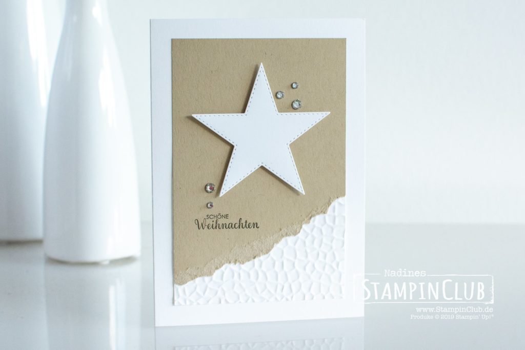 Stampin' Up!, StampinClub, 3D Prägeform Hammerschlag, Weihnachtsmix, Stanzformen bestickte Sterne